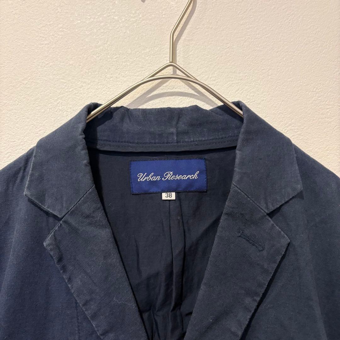 アーバンリサーチ テーラードジャケット 無地 紺 ネイビー　38 M メンズ 3