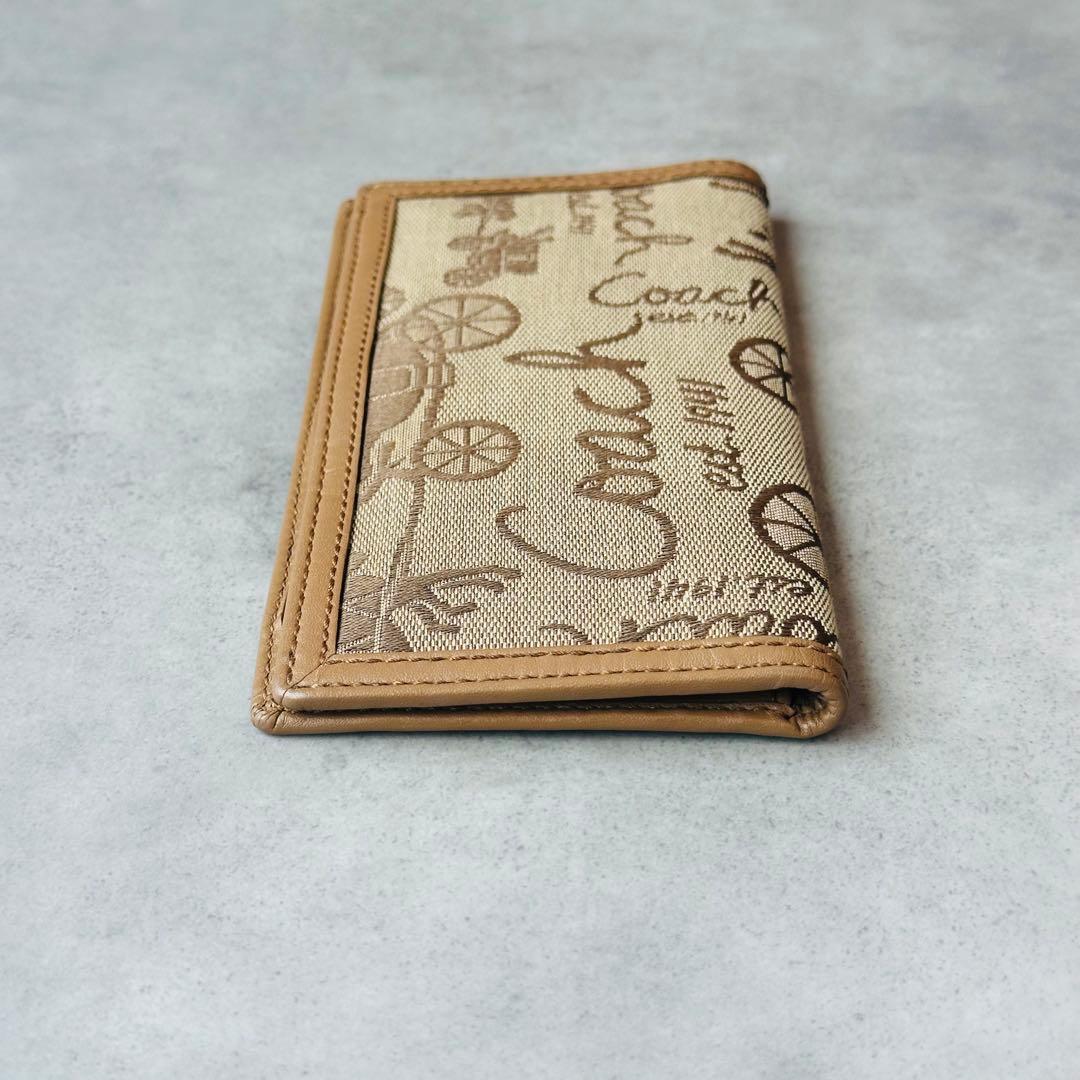 Y2K COACH ホースキャリッジ　二つ折り長財布 札入れ パスポートケース 6