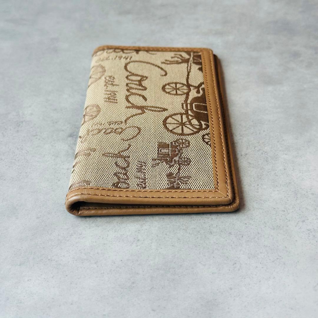 Y2K COACH ホースキャリッジ　二つ折り長財布 札入れ パスポートケース 7