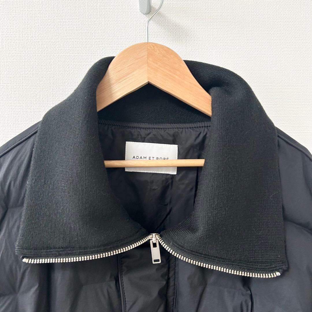 2024AW✨アダムエロペ　ドロストキルティングブルゾン　ブラック 3