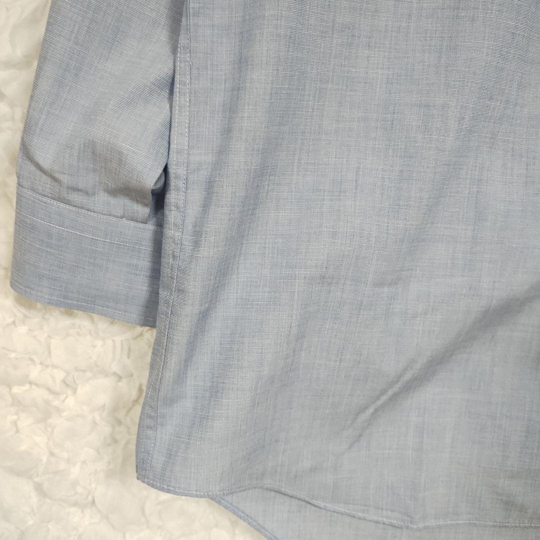 ダーバン DURBAN 青色 ボタンダウン 長袖シャツ 41-80サイズ 軽快 3