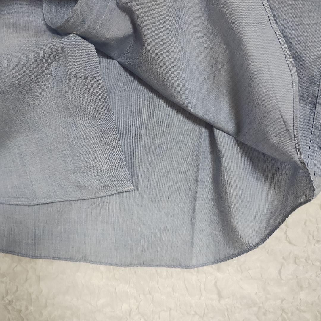 ダーバン DURBAN 青色 ボタンダウン 長袖シャツ 41-80サイズ 軽快 4