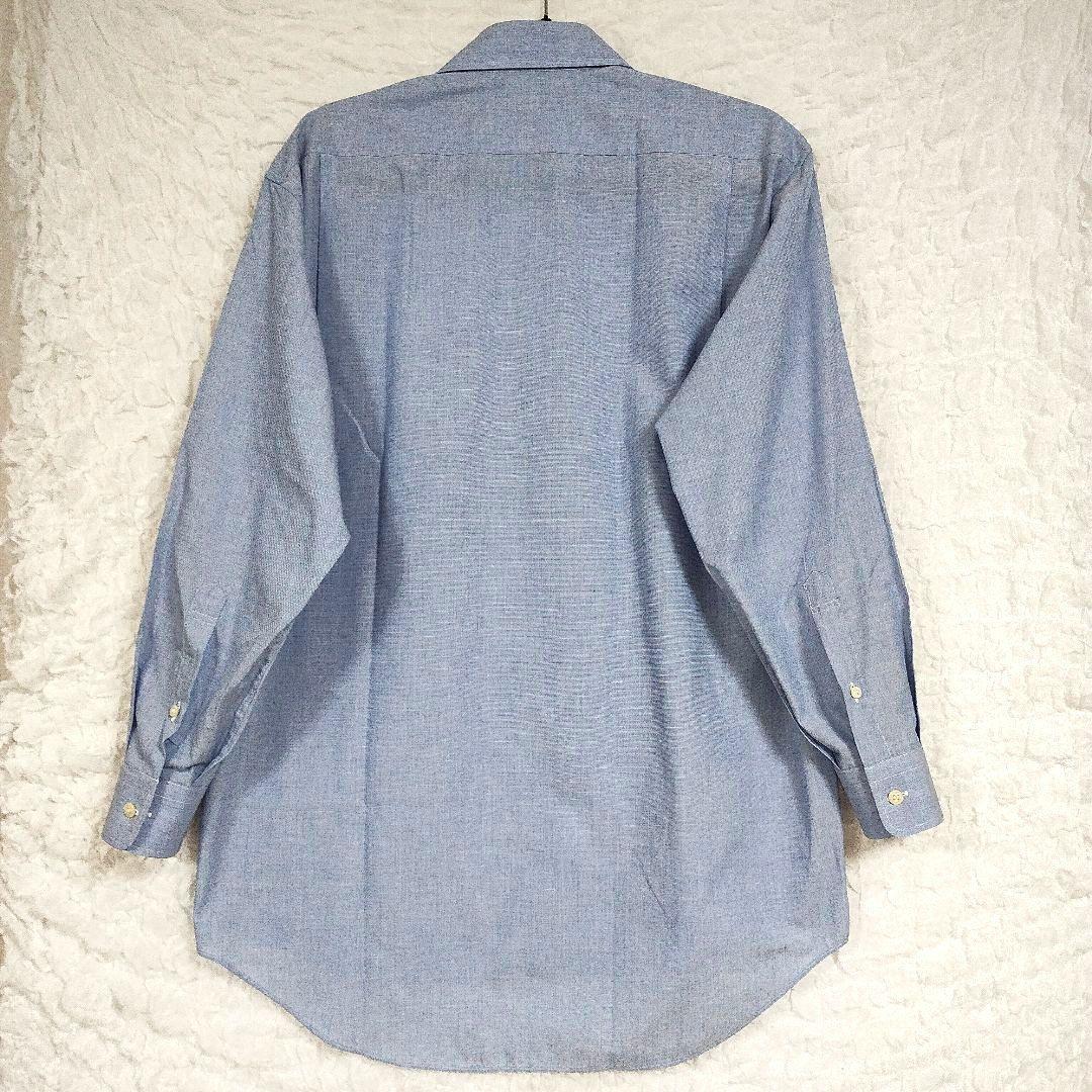 ダーバン DURBAN 青色 ボタンダウン 長袖シャツ 41-80サイズ 軽快 5