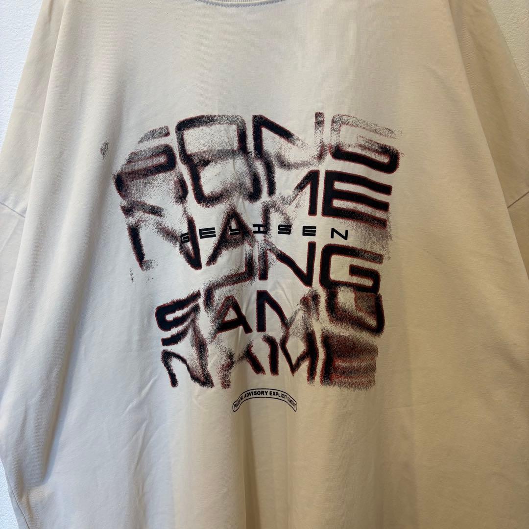 半袖Tシャツ ビッグシルエット プリント　白　ホワイト XL 大きいサイズ 3