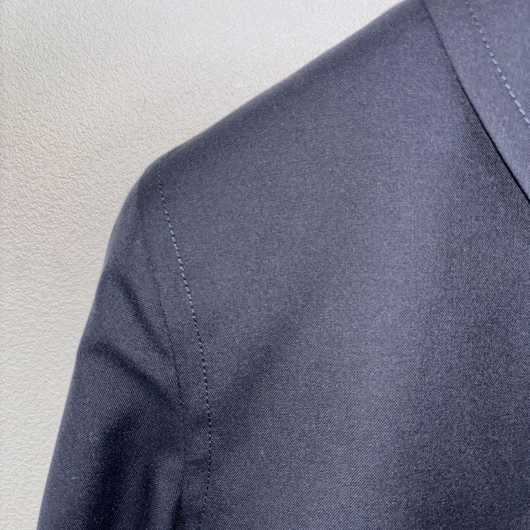 UNTITLED ブラックスーツジャケットビジネス肩パッド有 S日本製d717 4