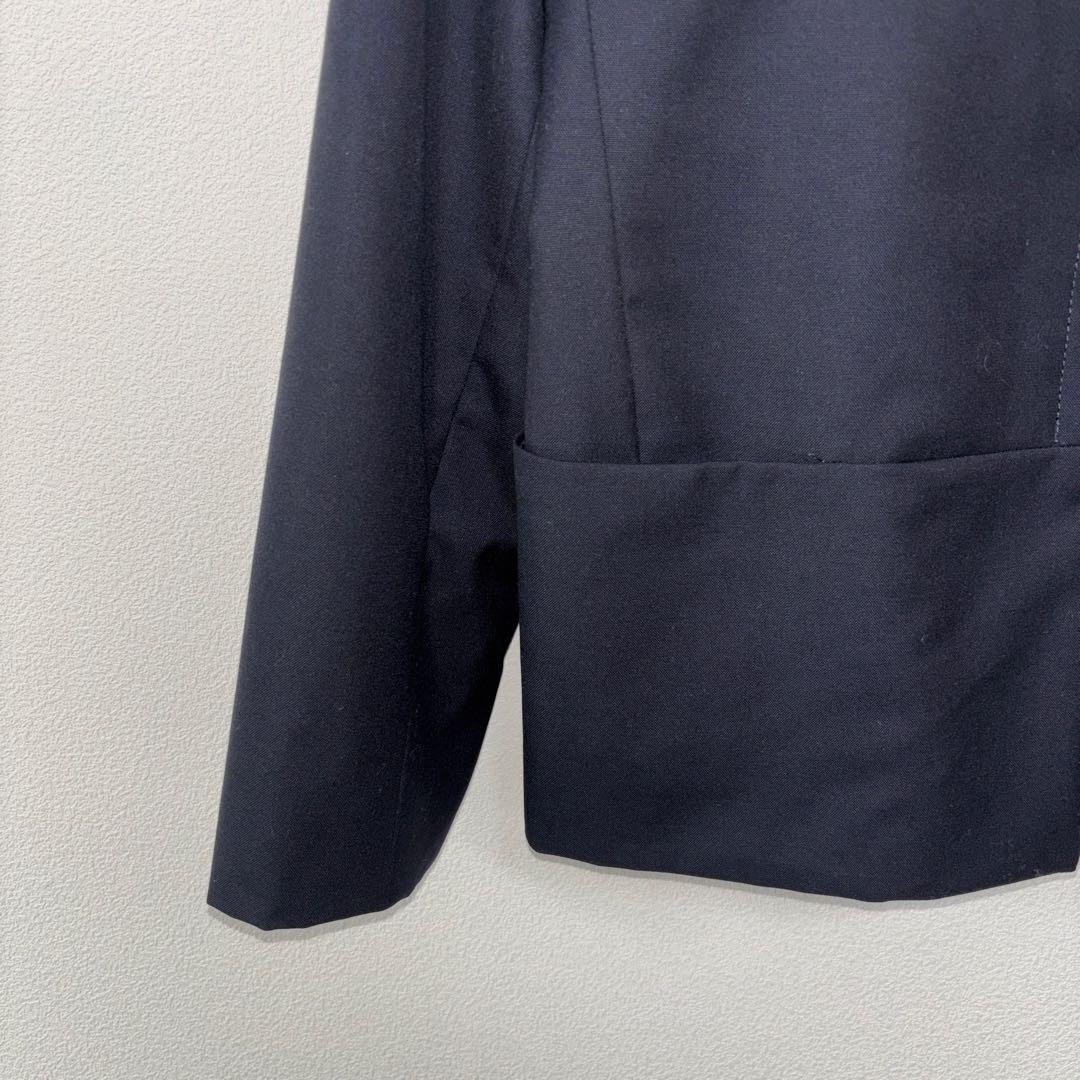 UNTITLED ブラックスーツジャケットビジネス肩パッド有 S日本製d717 6