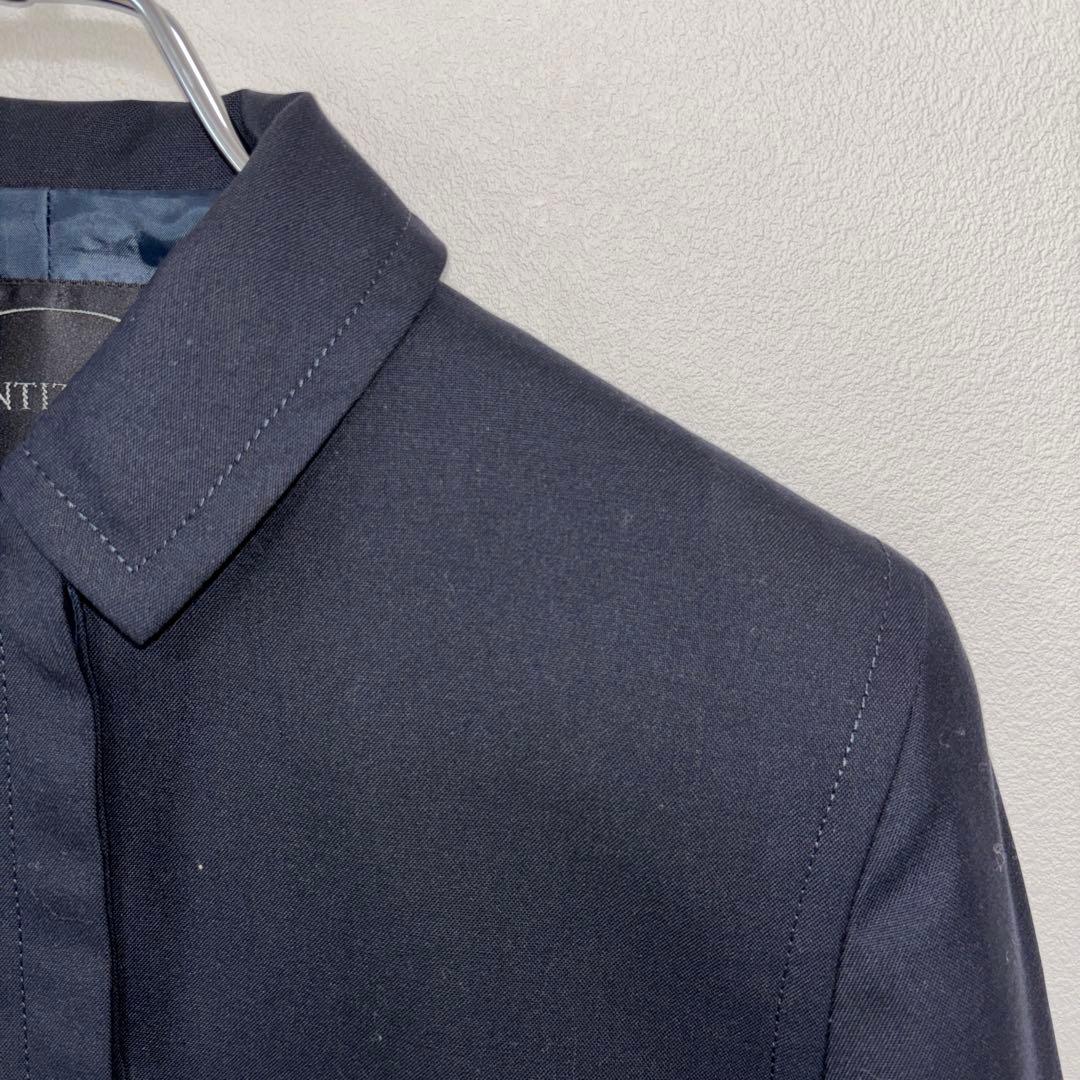 UNTITLED ブラックスーツジャケットビジネス肩パッド有 S日本製d717 7