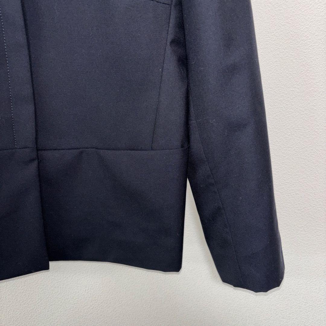 UNTITLED ブラックスーツジャケットビジネス肩パッド有 S日本製d717 9