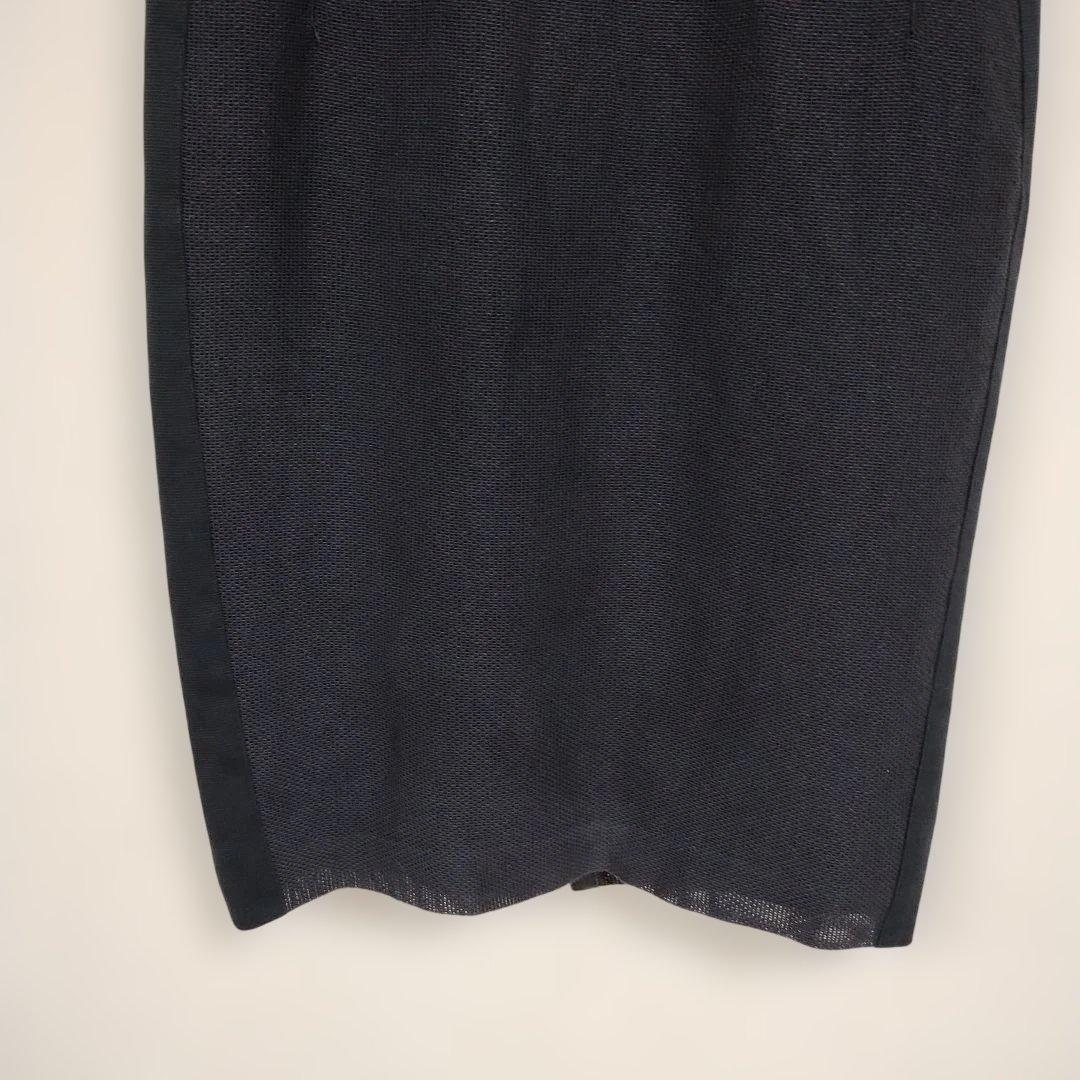 【ベラルディ】ネイビーブラック ノースリーブ タイトドレス S スタイリッシュ 3