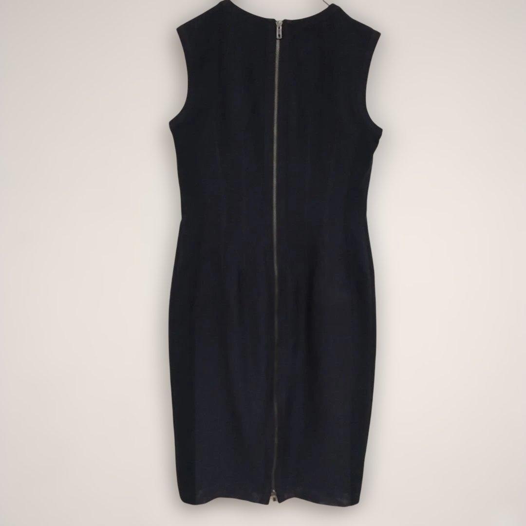 【ベラルディ】ネイビーブラック ノースリーブ タイトドレス S スタイリッシュ 7
