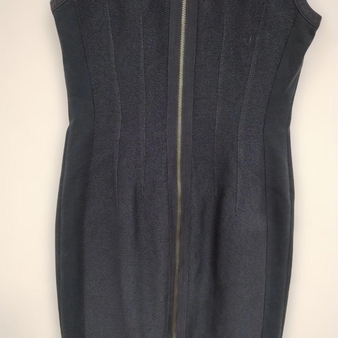 【ベラルディ】ネイビーブラック ノースリーブ タイトドレス S スタイリッシュ 9