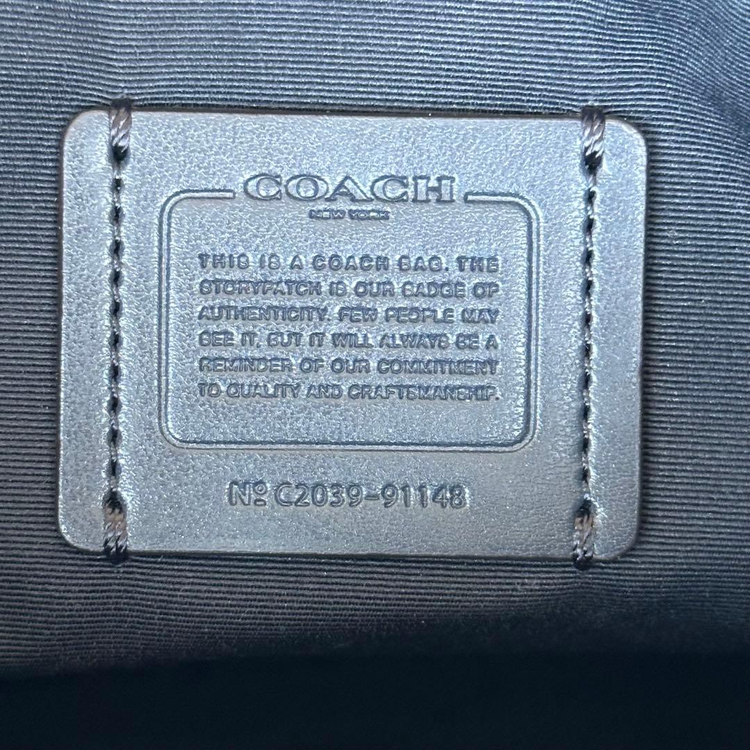 COACH Rowan File Shoulder Bag Aqua Blue 17