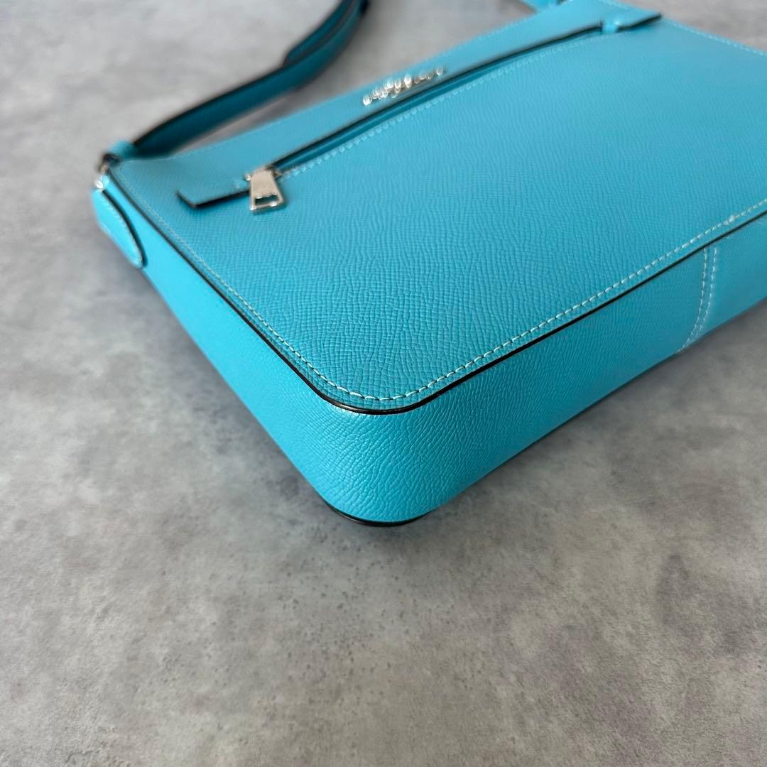 COACH Rowan File Shoulder Bag Aqua Blue 9
