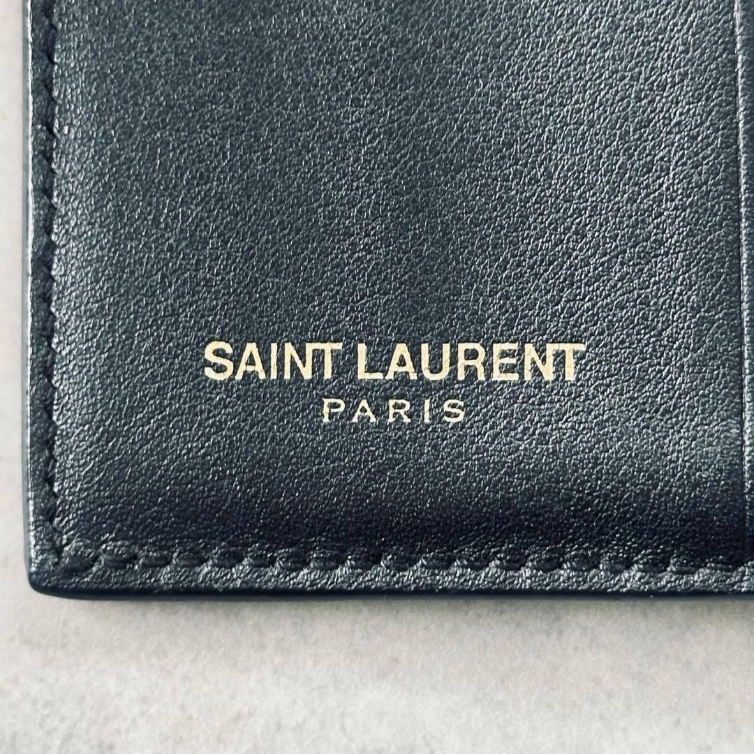 Saint Laurent Paris Yロゴ　レザー　三つ折り財布 14