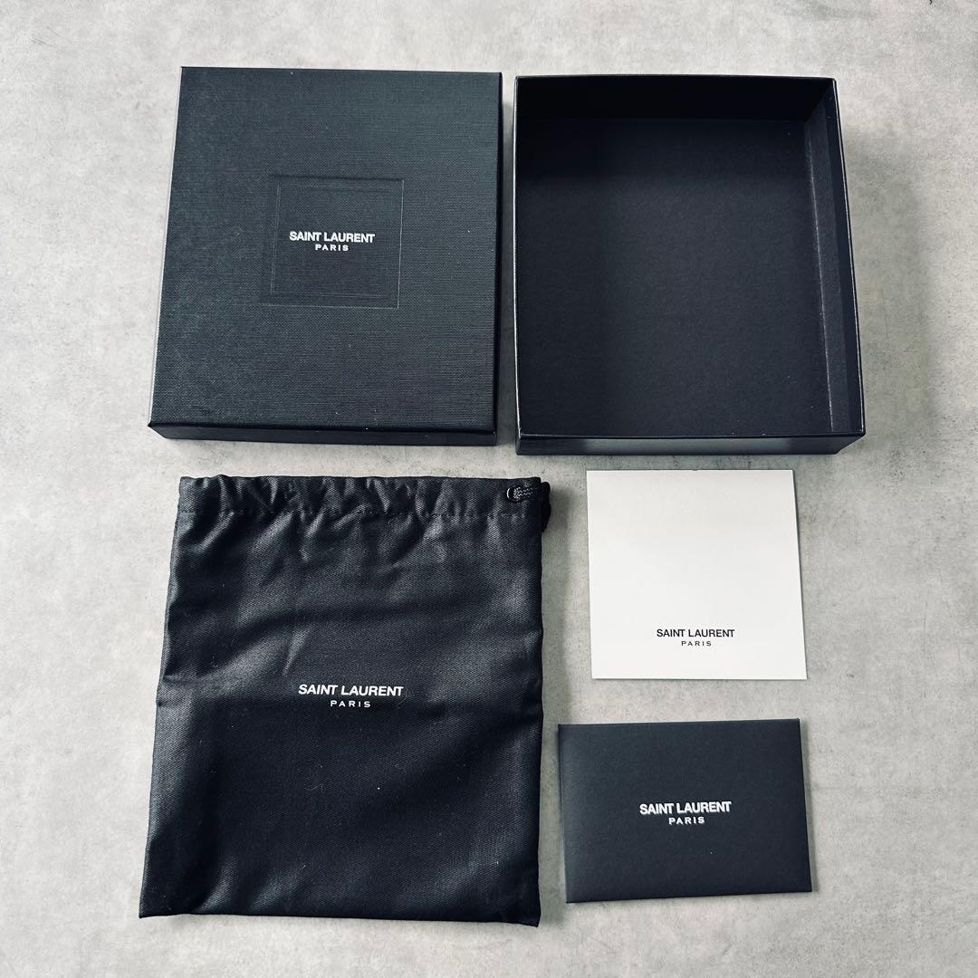 Saint Laurent Paris Yロゴ　レザー　三つ折り財布 15