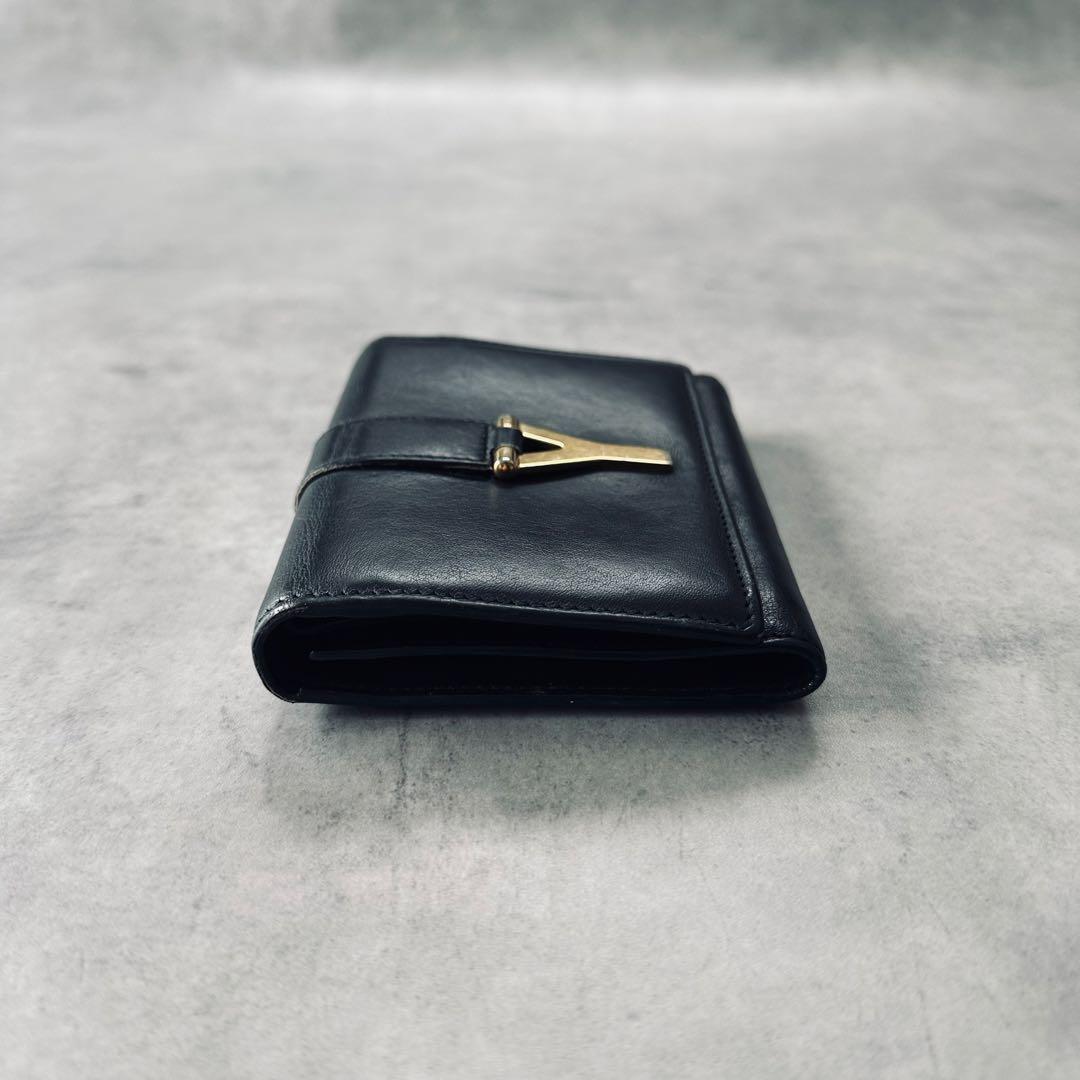 Saint Laurent Paris Yロゴ　レザー　三つ折り財布 8