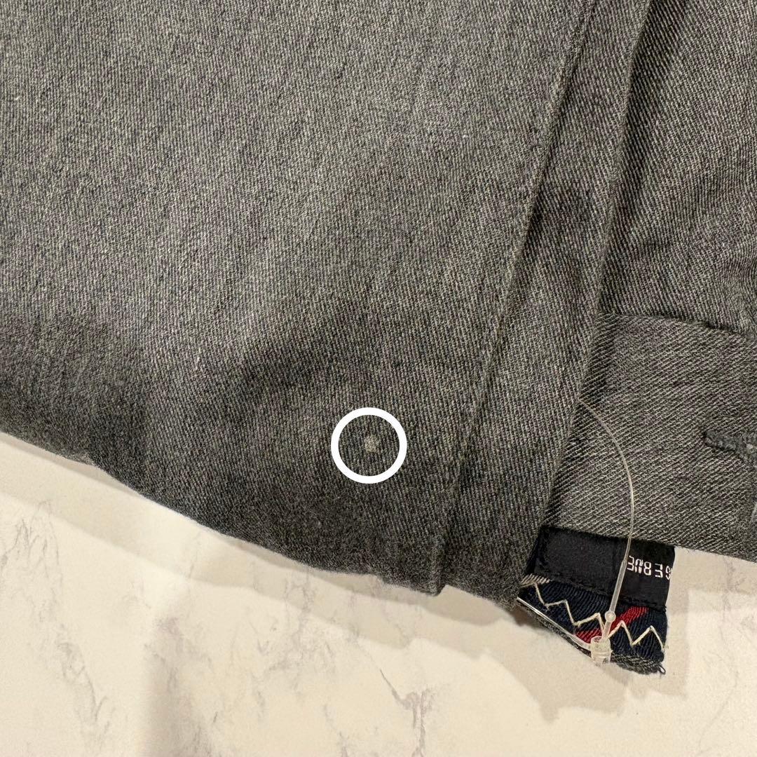 レイジブルー スラックス パンツ テーパード 灰色　グレー L メンズ　無地 11