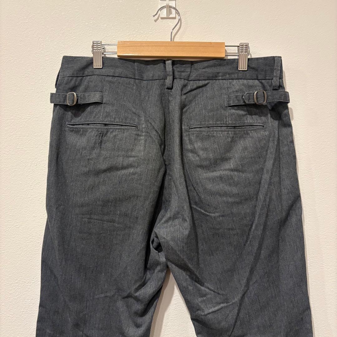 レイジブルー スラックス パンツ テーパード 灰色　グレー L メンズ　無地 6