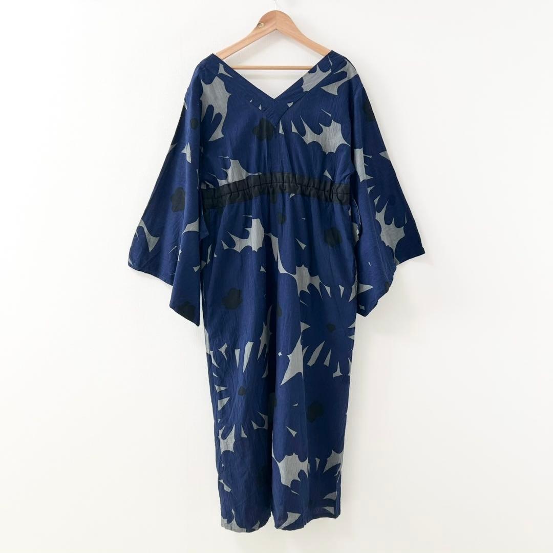 SOUSOU ソウソウ　浴衣みたて　ワンピース　ブルー　M 2