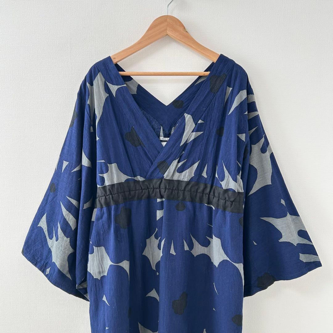 SOUSOU ソウソウ　浴衣みたて　ワンピース　ブルー　M 3