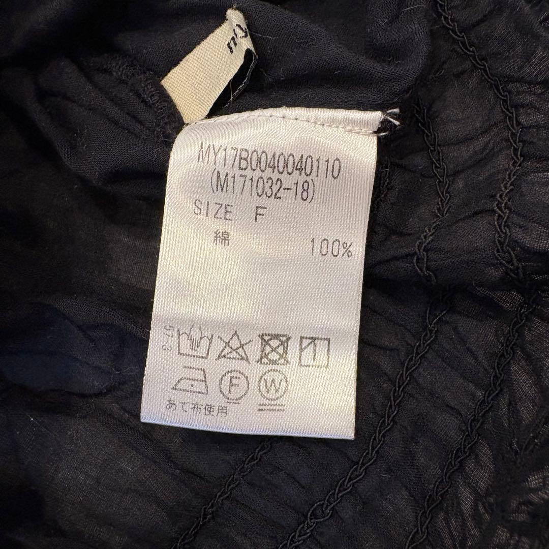 .ミスティック 刺繍 シアーブラウス 透け感 フレア　黒 ブラック　ピンク 9