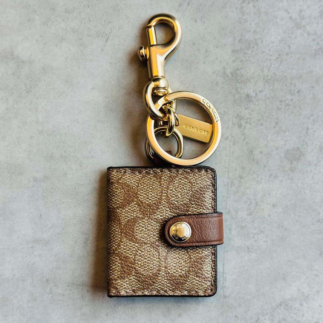 COACH Signature Picture Frame Bag charm