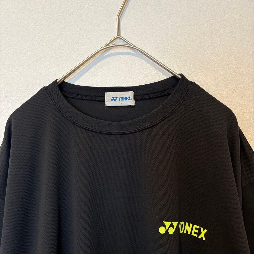 ヨネックス Tシャツ 半袖 ロゴ 黒 ブラック　L スポーツ テニス　ウェア 2