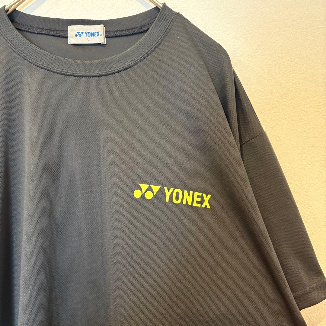 ヨネックス Tシャツ 半袖 ロゴ 黒 ブラック　L スポーツ テニス　ウェア 3