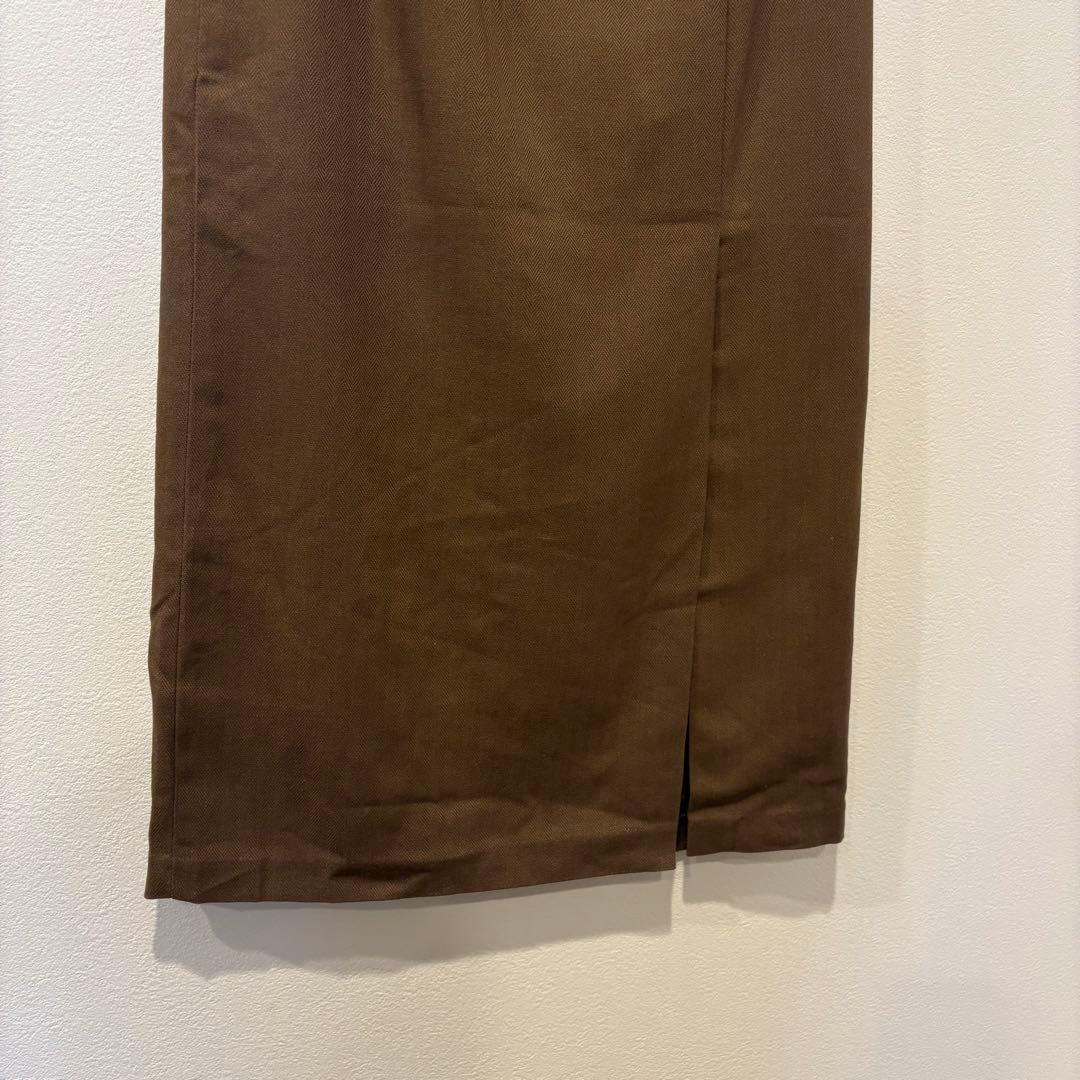 laulèa ラウレア　タイトスカート ロング　ブラウン 茶色　M ミモレ丈 3