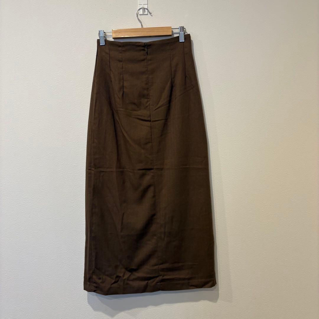 laulèa ラウレア　タイトスカート ロング　ブラウン 茶色　M ミモレ丈 4