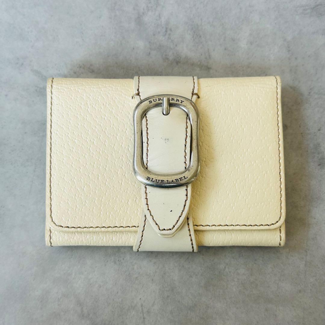 BURBERRY ノバチェック　レザー　名刺入れ　カードケース　シルバー金具