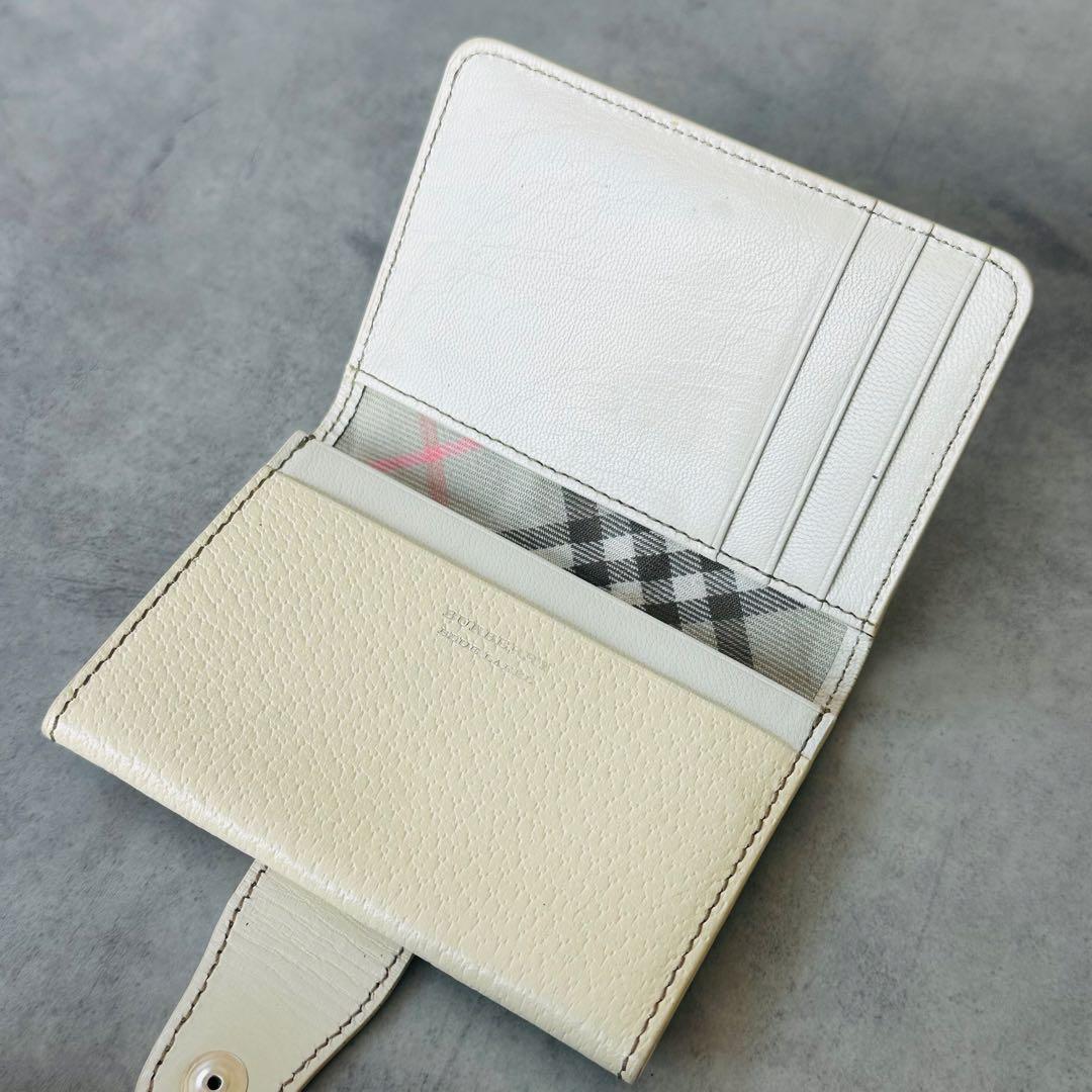 BURBERRY ノバチェック　レザー　名刺入れ　カードケース　シルバー金具 11