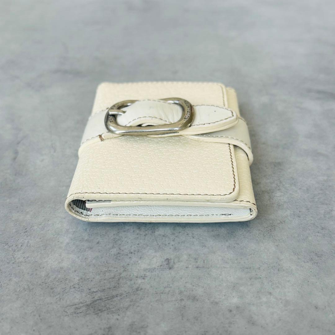 BURBERRY ノバチェック　レザー　名刺入れ　カードケース　シルバー金具 7