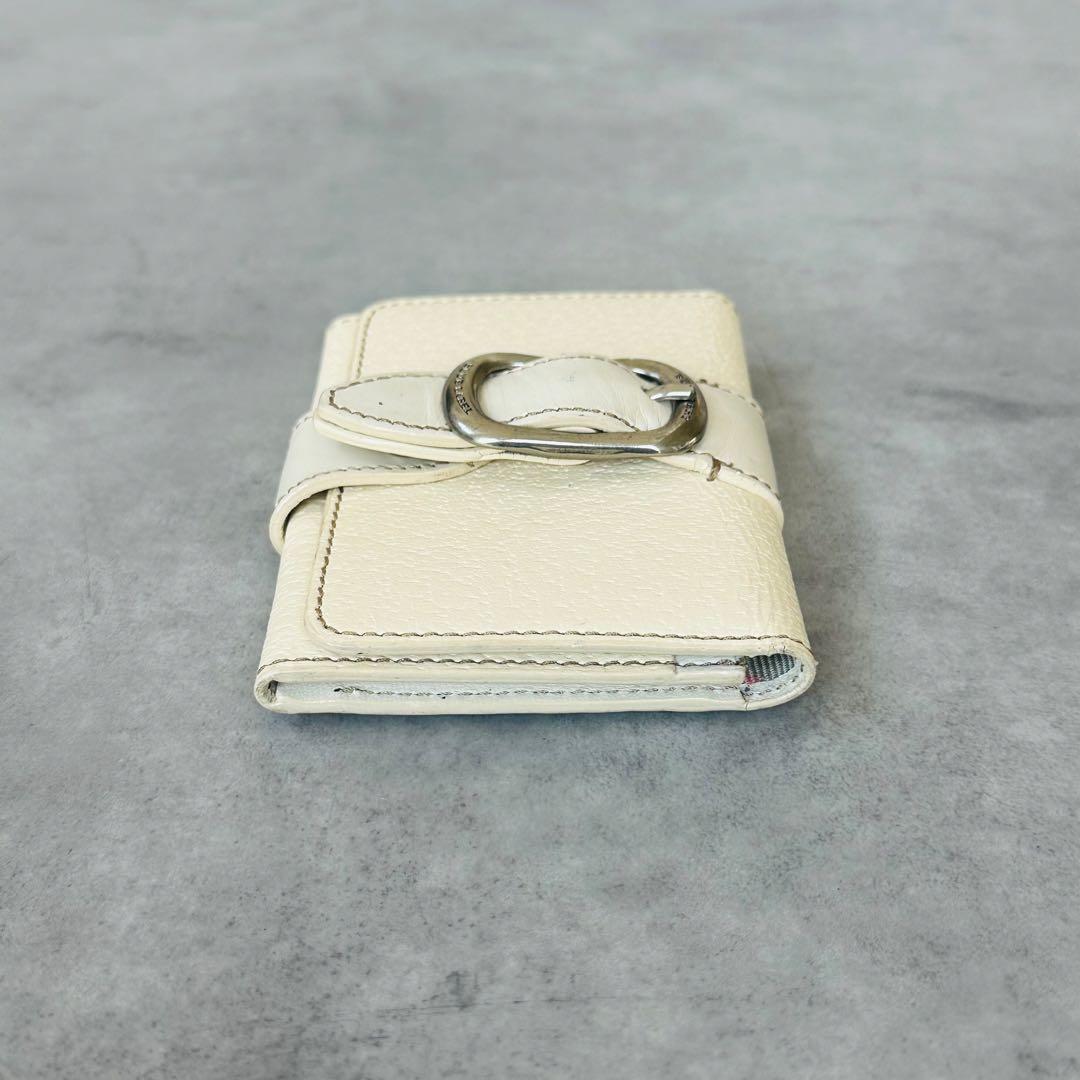 BURBERRY ノバチェック　レザー　名刺入れ　カードケース　シルバー金具 8