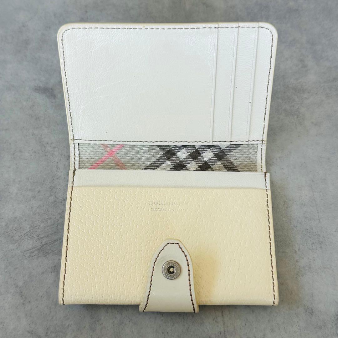 BURBERRY ノバチェック　レザー　名刺入れ　カードケース　シルバー金具 9