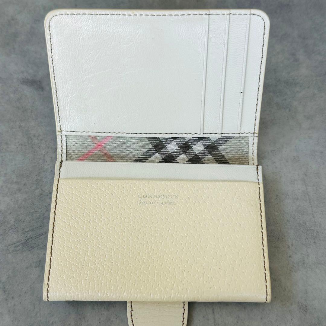 BURBERRY ノバチェック　レザー　名刺入れ　カードケース　シルバー金具 10