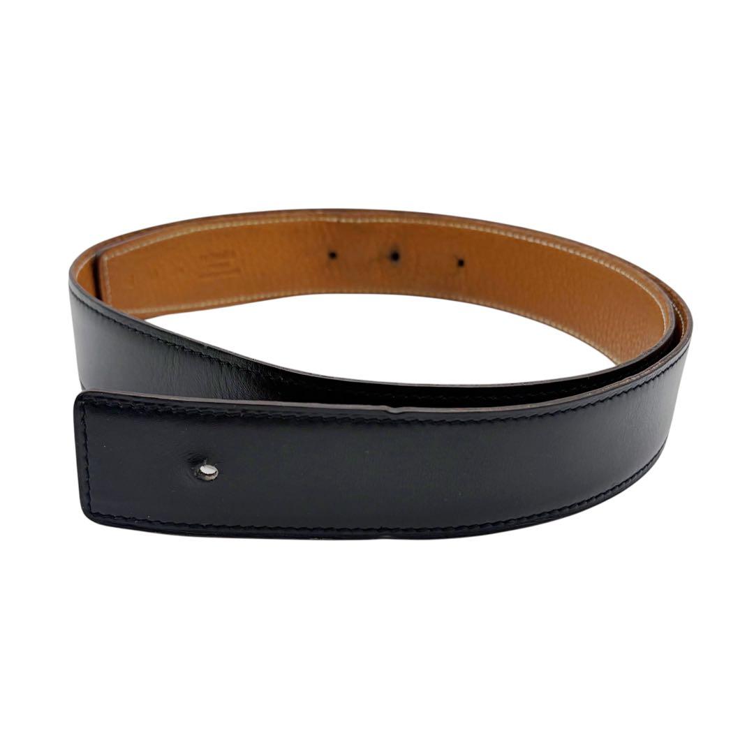 ⭐️良品⭐️ エルメス レザー ベルト 80 ブラック リバーシブル 2