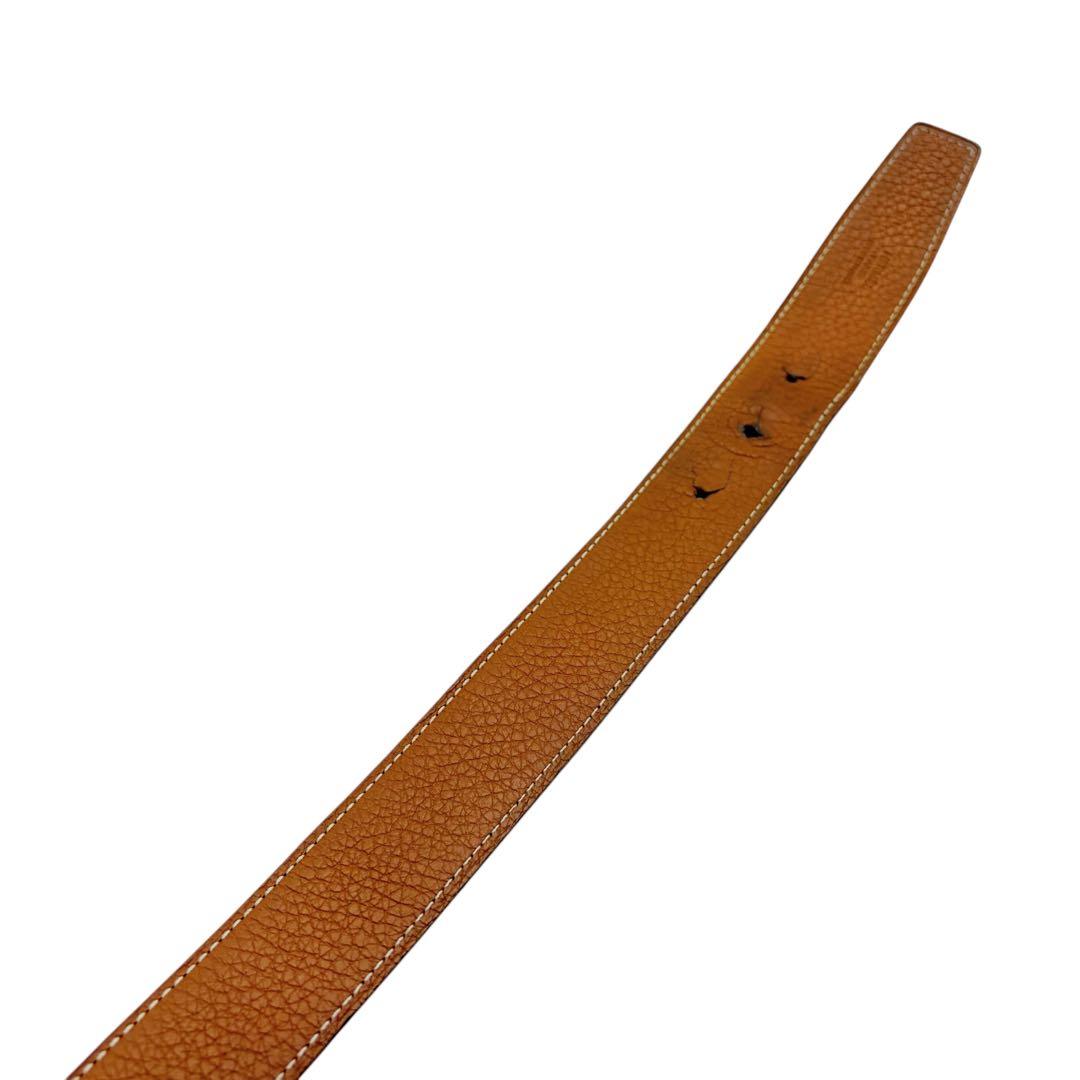 ⭐️良品⭐️ エルメス レザー ベルト 80 ブラック リバーシブル 7