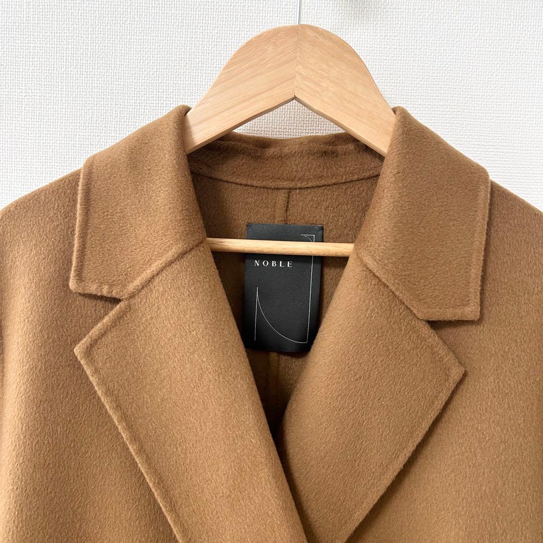 美品✨ノーブル　super160sチェスターミドルコート　キャメル　36 4