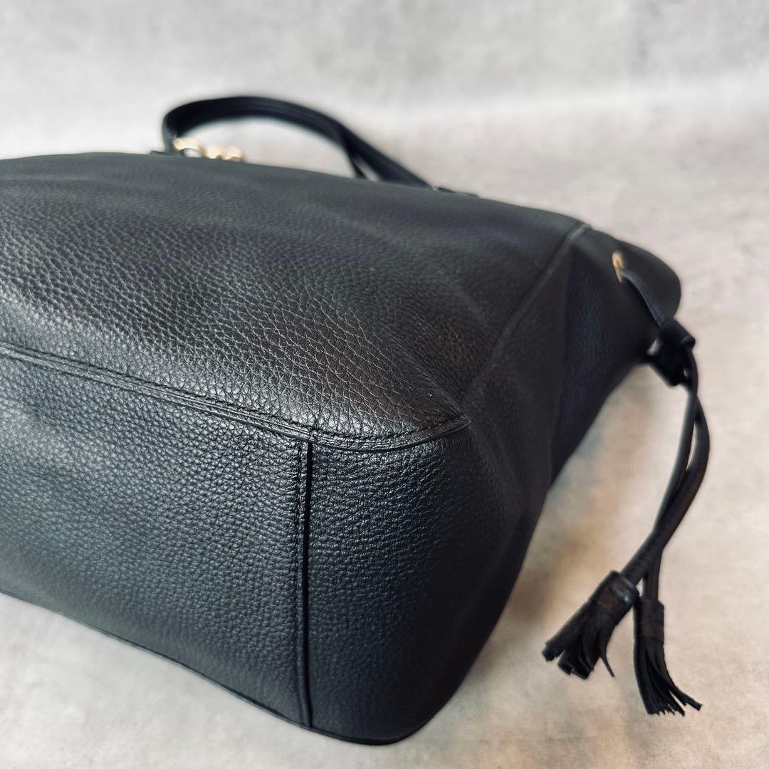 COACH Chain Strap Drawstring Tote Bag 11