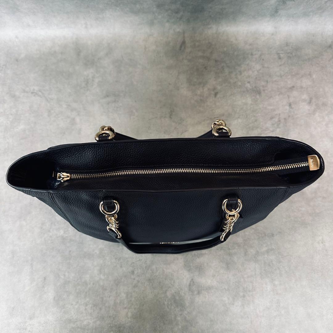 COACH Chain Strap Drawstring Tote Bag 12