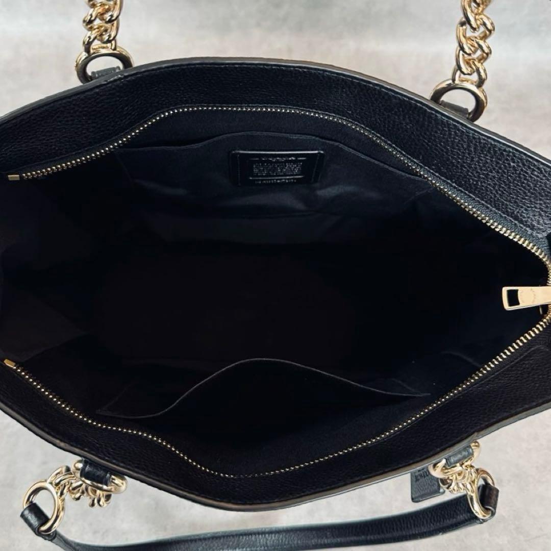 COACH Chain Strap Drawstring Tote Bag 13