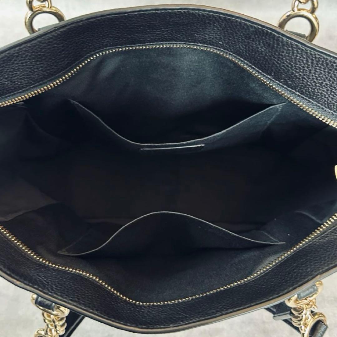 COACH Chain Strap Drawstring Tote Bag 14