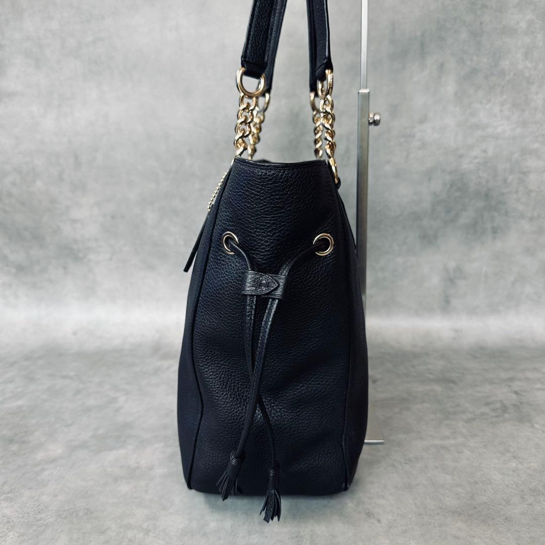 COACH Chain Strap Drawstring Tote Bag 5