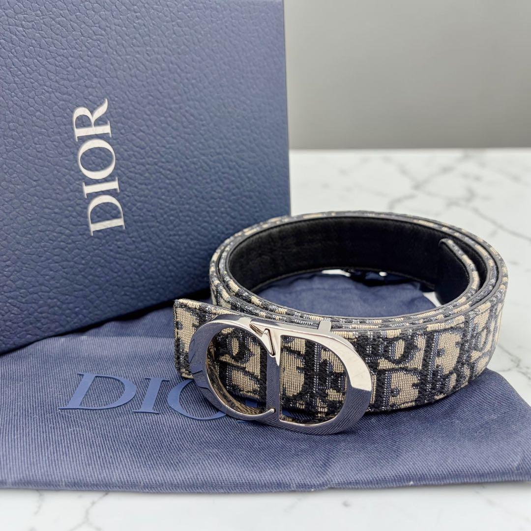 ⭐️美品⭐️クリスチャンディオール ベルト オブリーク ジャカード S金具