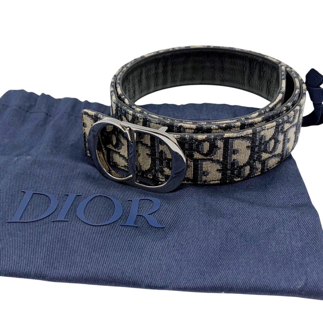 ⭐️美品⭐️クリスチャンディオール ベルト オブリーク ジャカード S金具 11