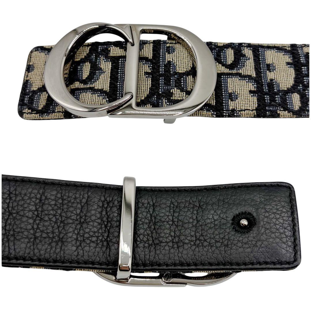 ⭐️美品⭐️クリスチャンディオール ベルト オブリーク ジャカード S金具 8