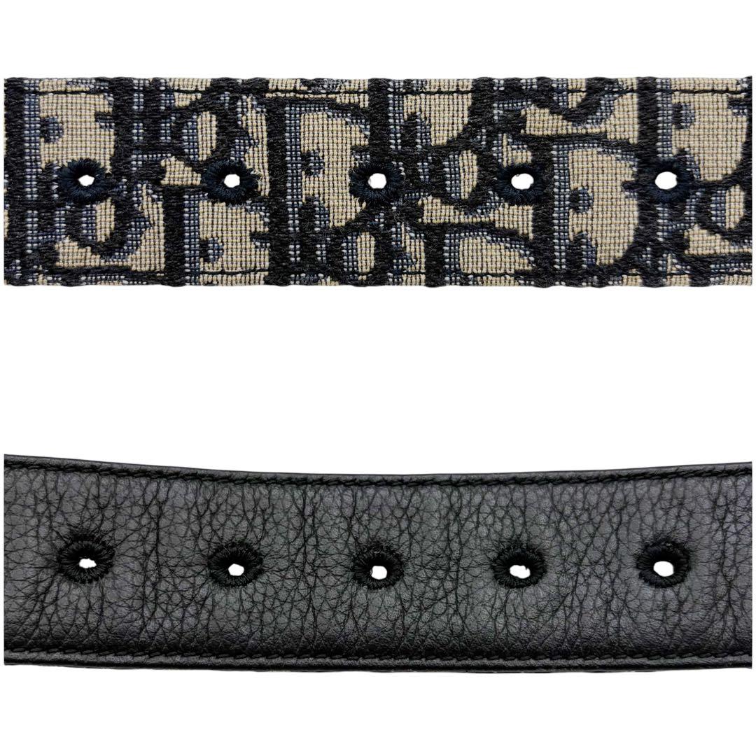 ⭐️美品⭐️クリスチャンディオール ベルト オブリーク ジャカード S金具 9