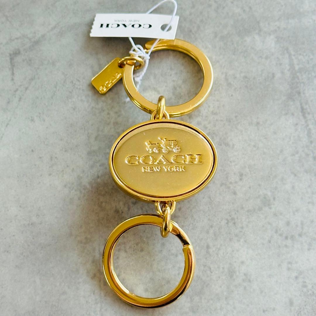 COACH Embossed Signature Turn Lock Charm 4