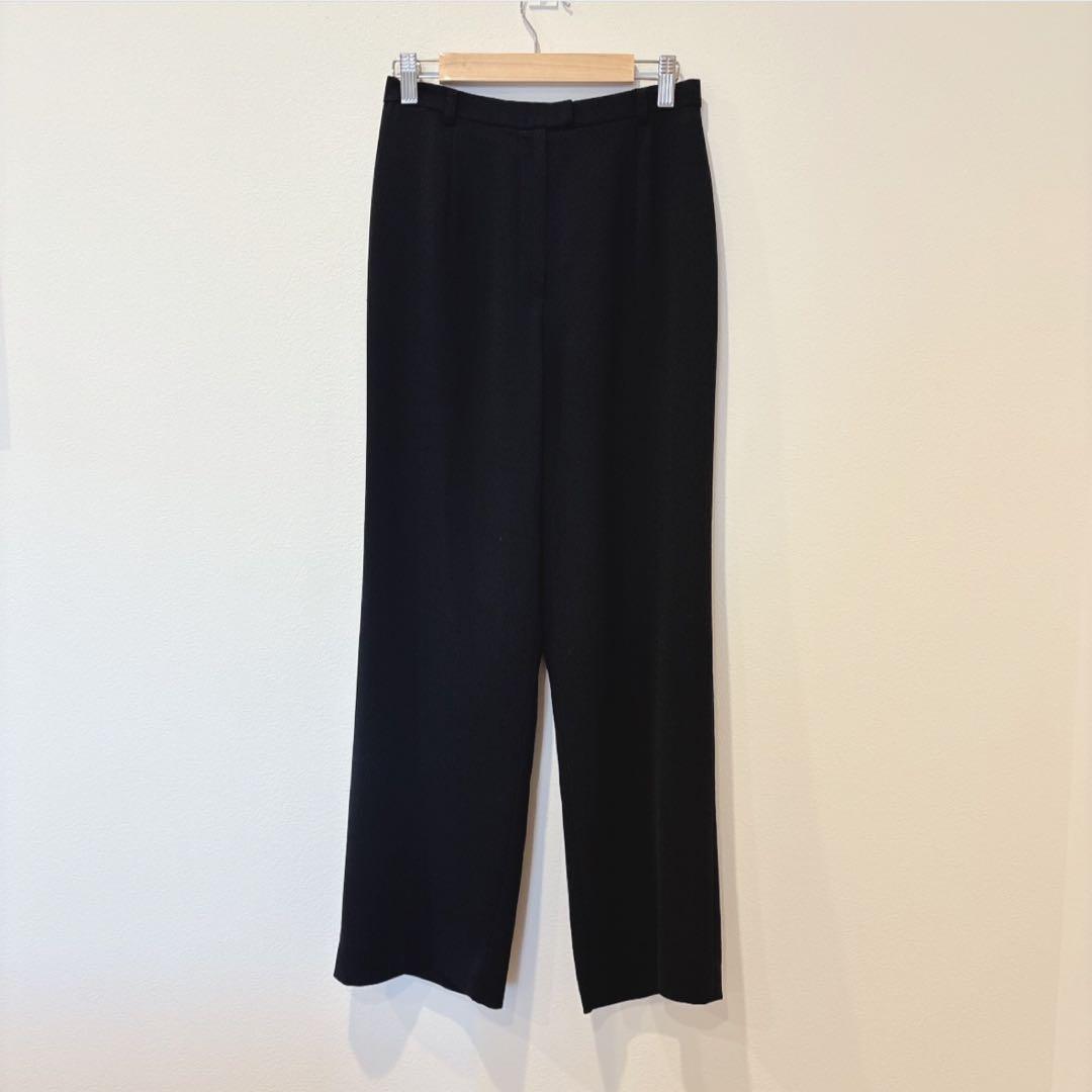 .エクドテン センタープレスパンツ スラックス　黒 ブラック　M 美脚　オフィス